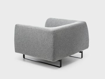 TAILOR - Sled base fabric armchair by La Cividina - view 3